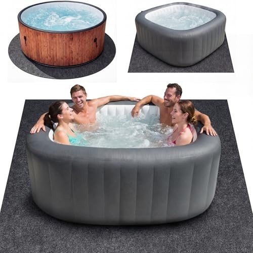 Hot tub mat - tub, square
