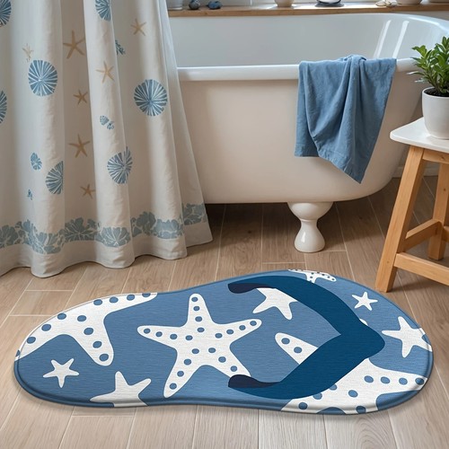 Starfish pattern non slip bath - non,