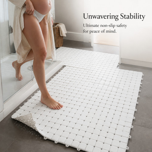 Connectable bath mat - connectable, rubber